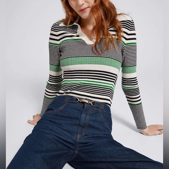 & Other Stories Straight Gold-Buckle Jeans - Picture 4 of 16